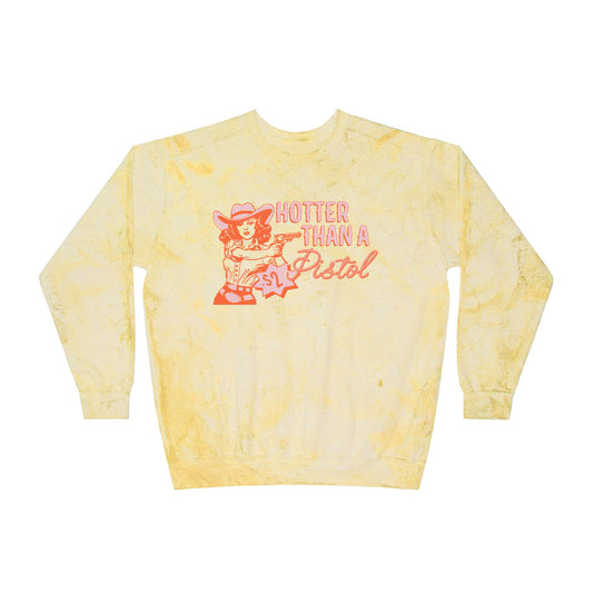 Hotter Than Graphic Color Blast Crewneck Sweatshirt