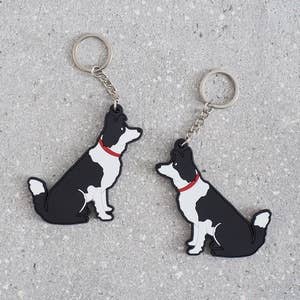 Border Collie Keyring