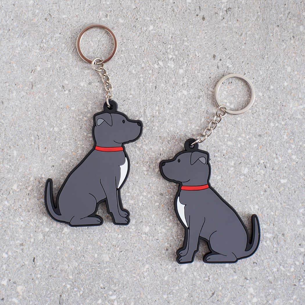 Staffie Keyring