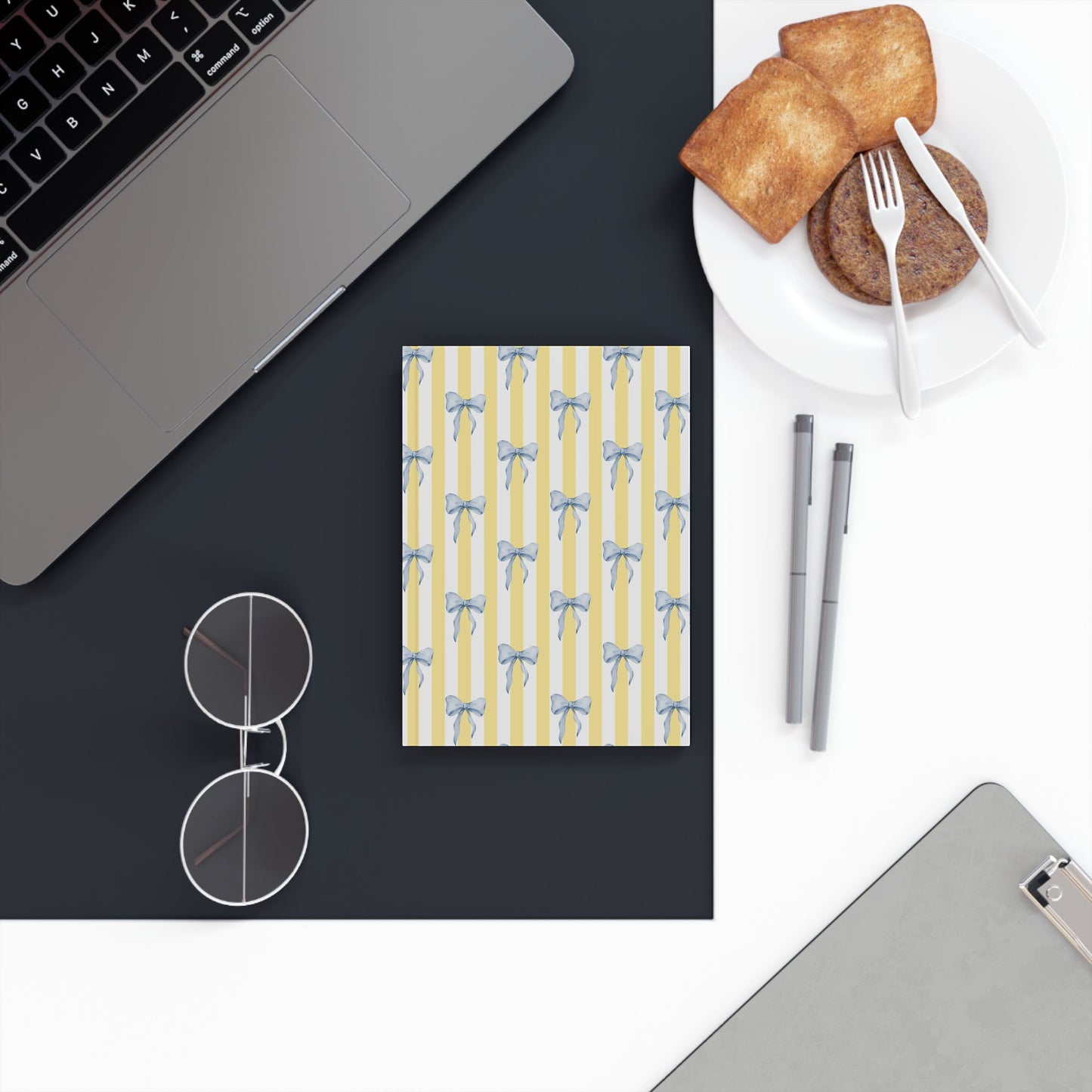 Blue Bow Notebook