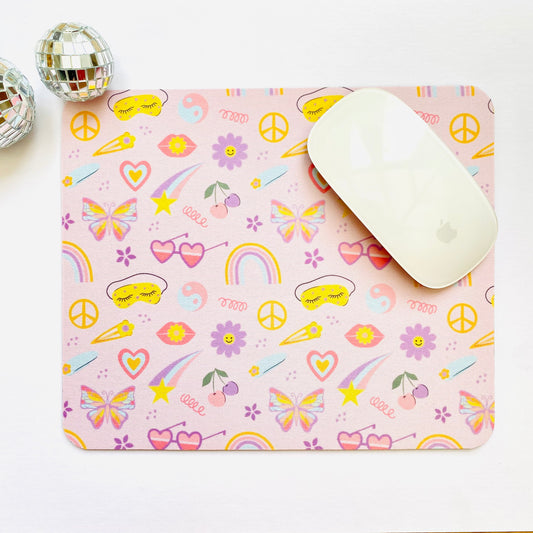 Retro Illustration Mouse Pad