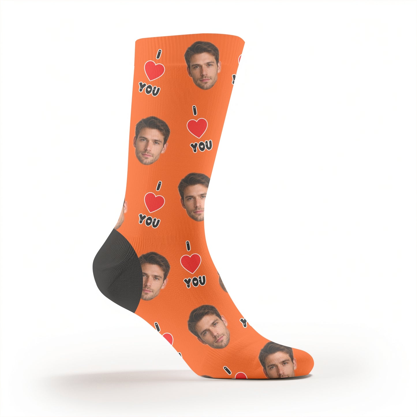 I Love You Custom Face Socks | Personalised Photo Socks Gift