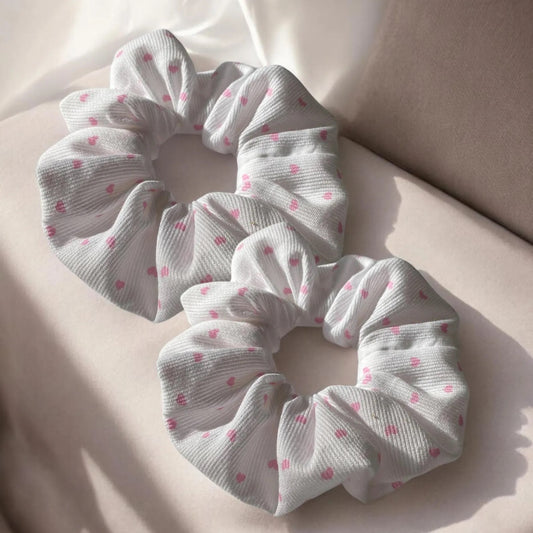 Heart Scrunchies