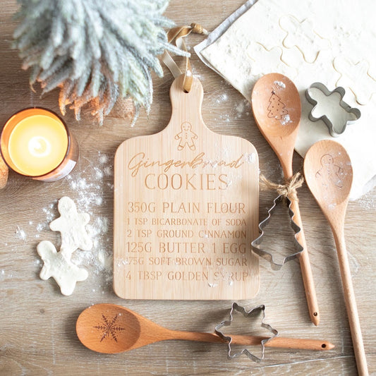 Gingerbread Cookies Recipe Serving Board