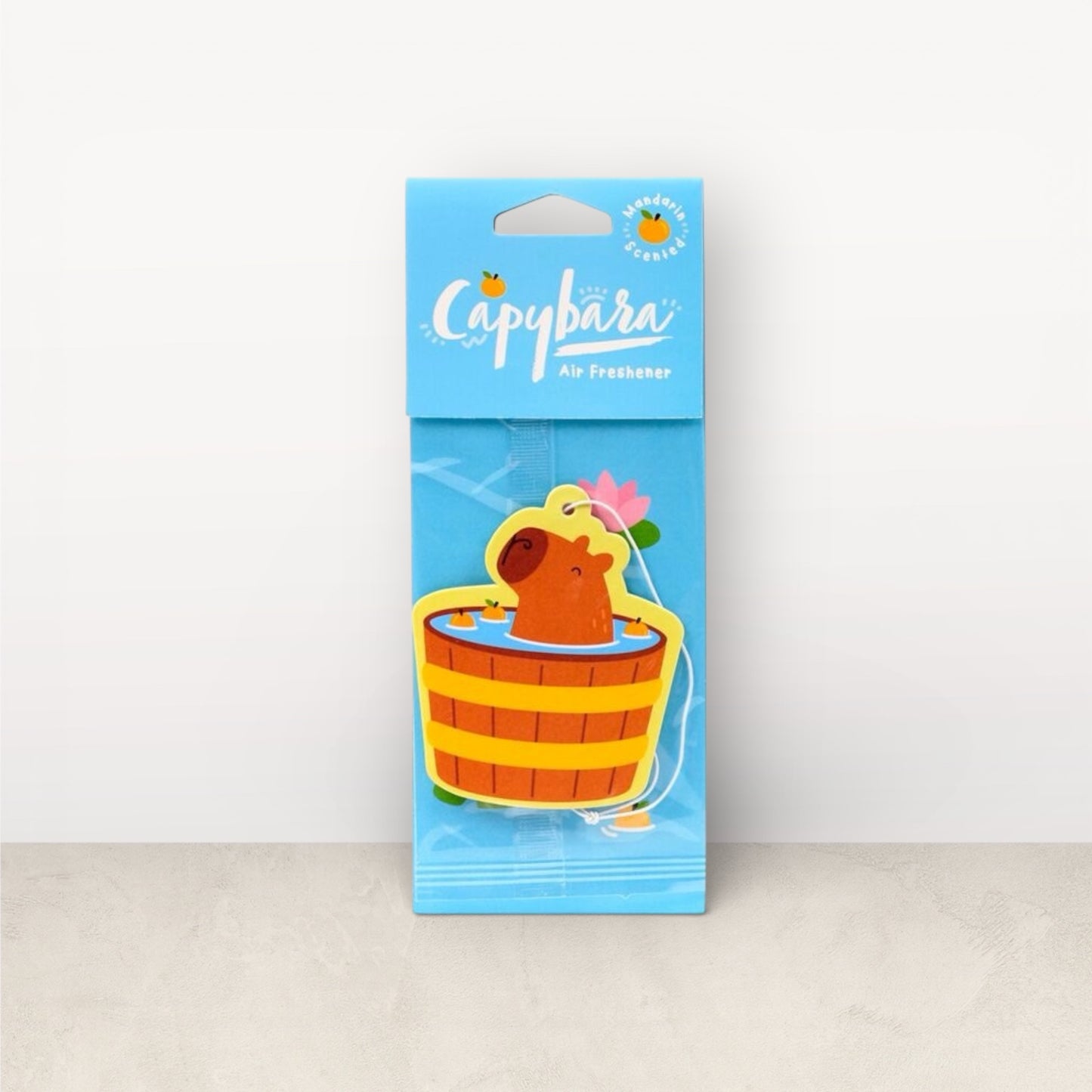 Capybara Car Air Freshener – Mandarin Scented