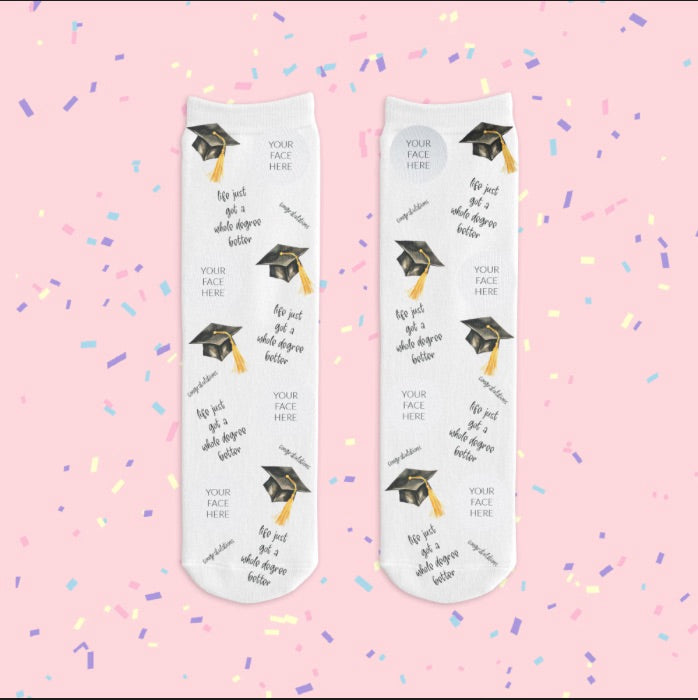 Your Face Graduation Socks