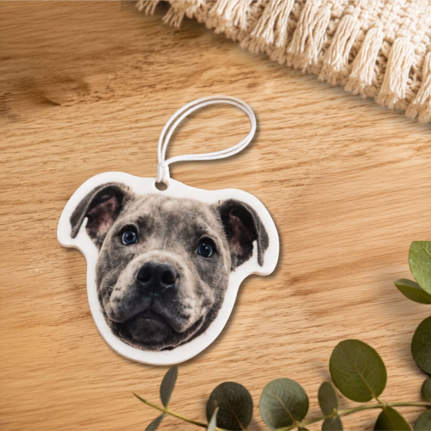 Custom Dog Car Air Freshener – Personalized Pet Photo Gift, Cute Dog Lover Car Accessory, Scented Air Freshie for Car or Home, Dog Freshener