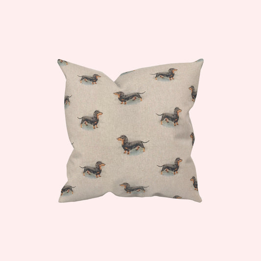 Dachshund Print Cushion