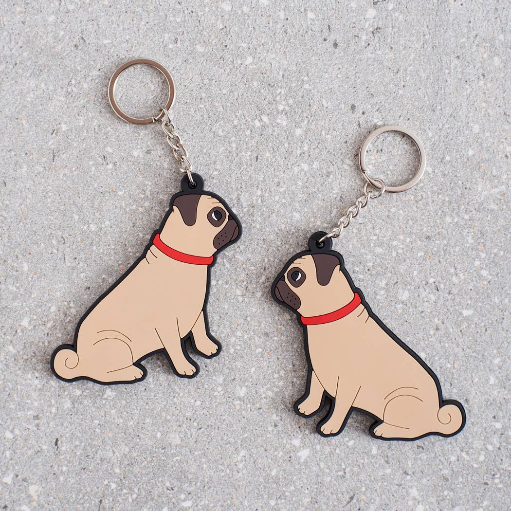 Pug Keyring
