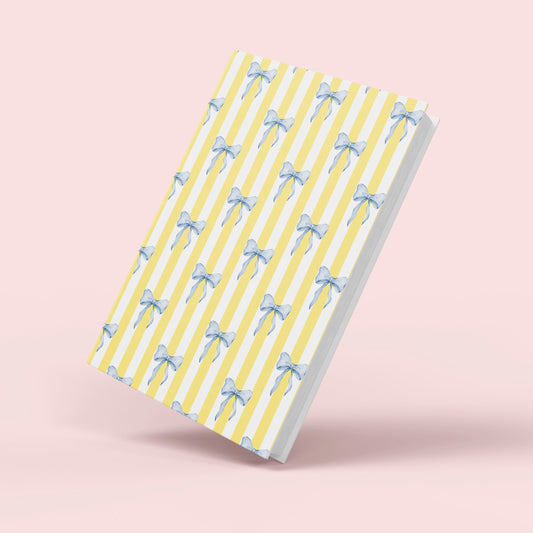 Blue Bow Notebook