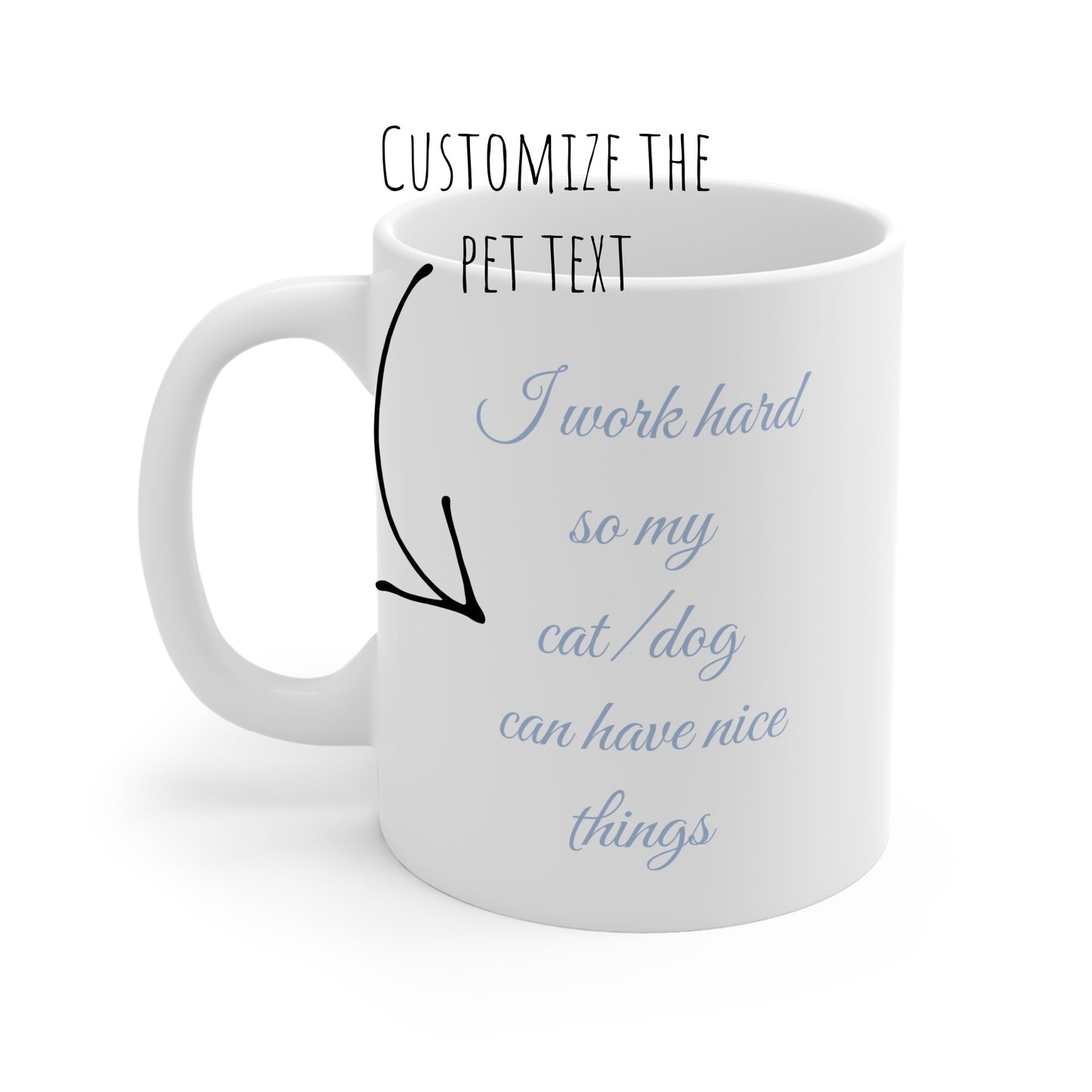 Hydrangea Crest Pet Mug