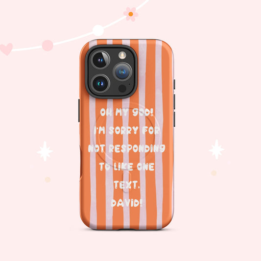 “Oh My God, David!” Striped Phone Case