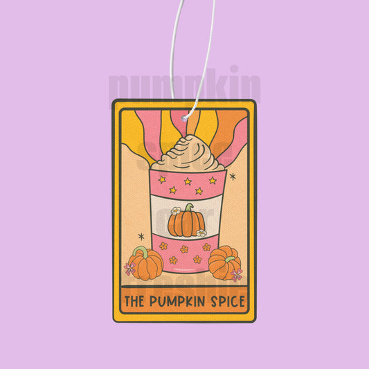 Pumpkin Spice Tarot Card Freshie