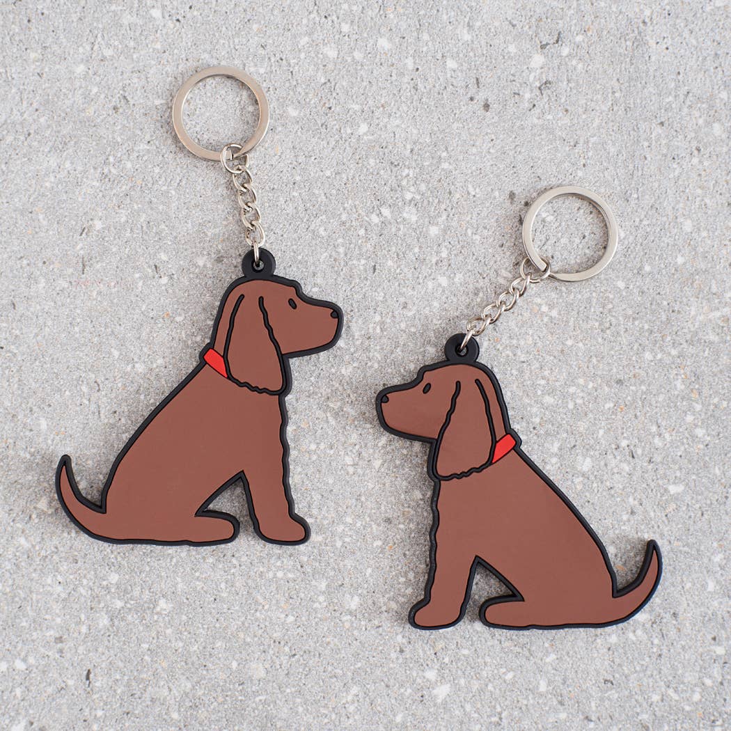 Cocker Spaniel (Chocolate) Keyring