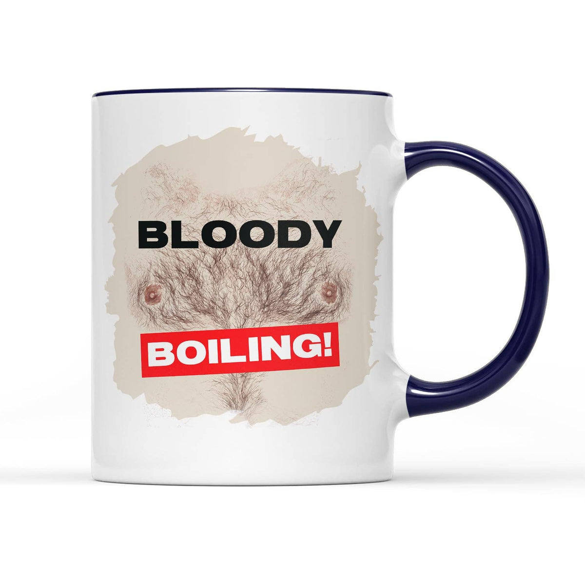 Bloody Boiling! Friday Night Hairy Chest Cobalt Mug
