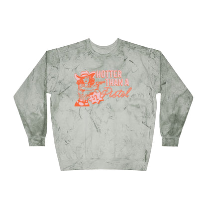 Hotter Than Graphic Color Blast Crewneck Sweatshirt