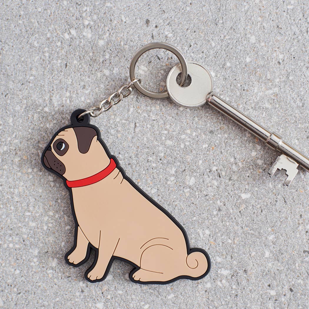 Pug Keyring