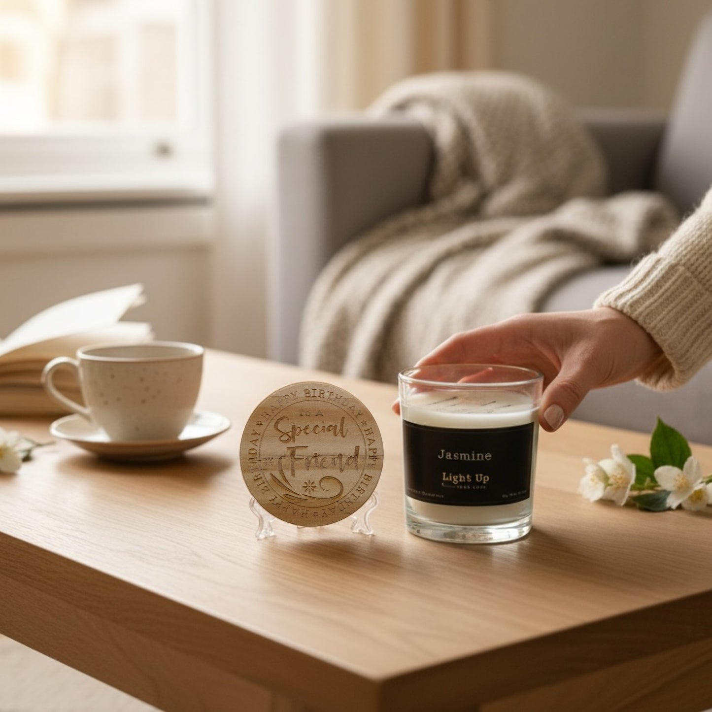 Happy Birthday To A Special Friend Candle And Lid