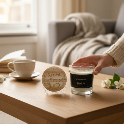 Happy Birthday To A Special Friend Candle And Lid