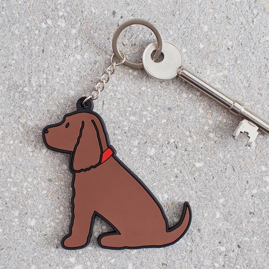 Cocker Spaniel (Chocolate) Keyring