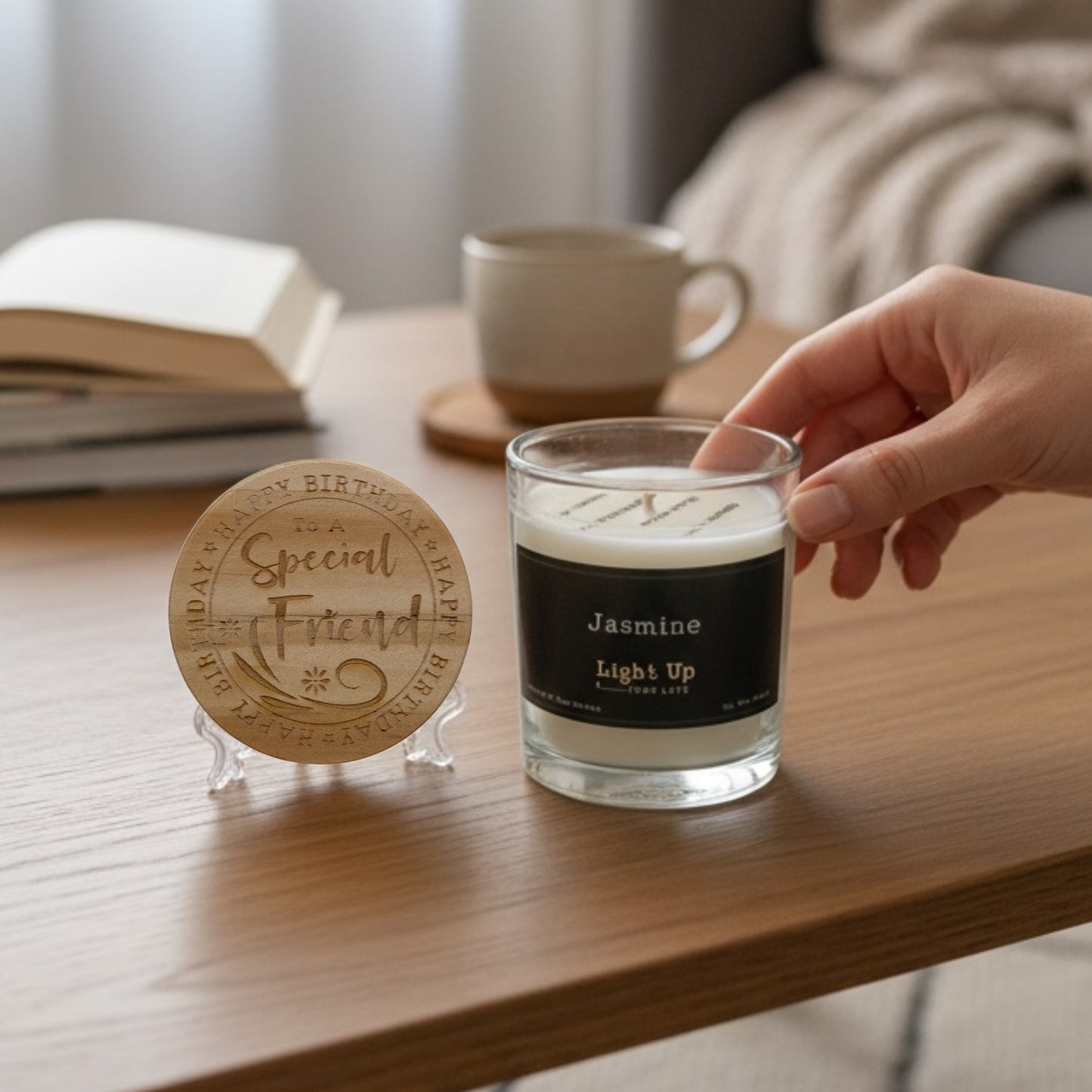 Happy Birthday To A Special Friend Candle And Lid