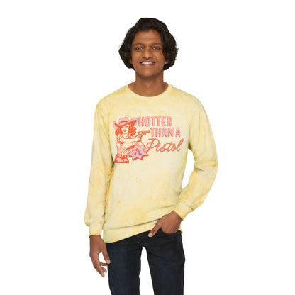 Hotter Than Graphic Color Blast Crewneck Sweatshirt