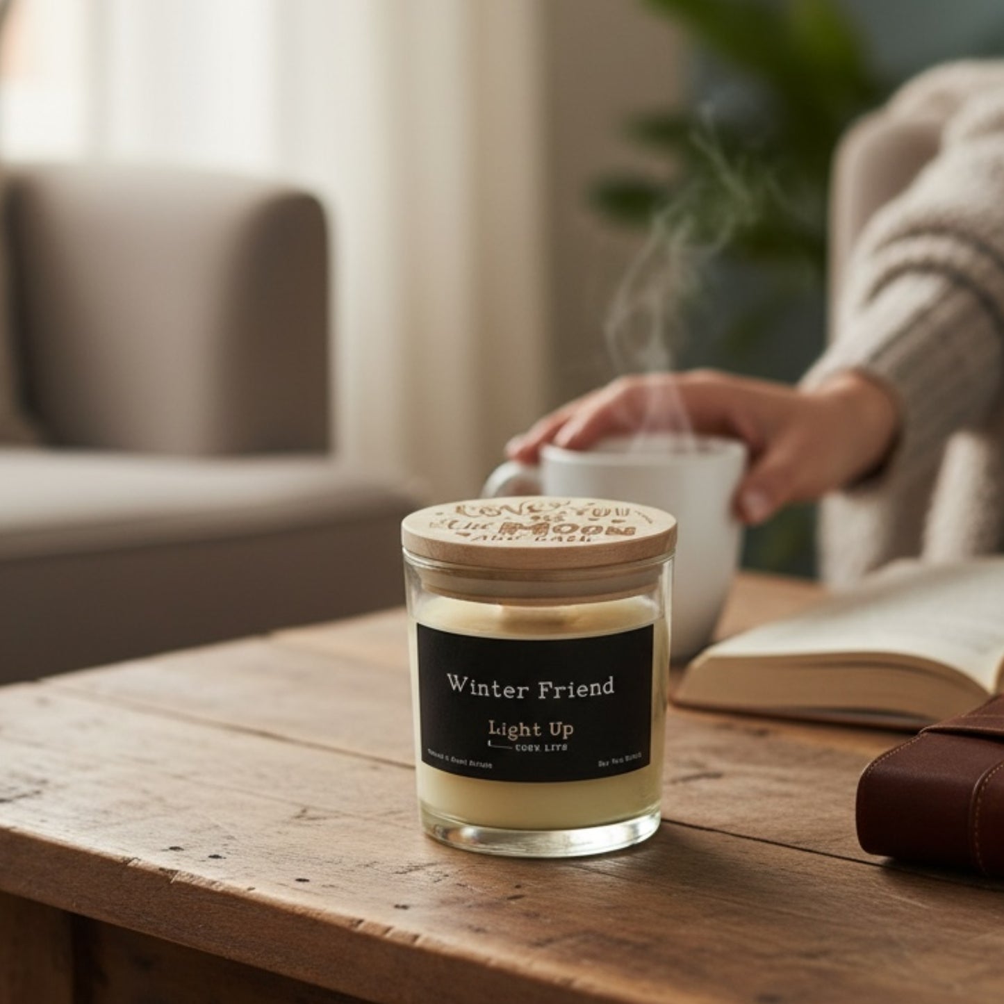 Love You To The Moon And Back Candle And Lid