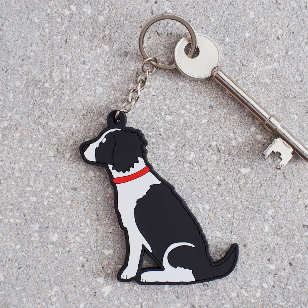 Springer Spaniel (Black & White) Keyring