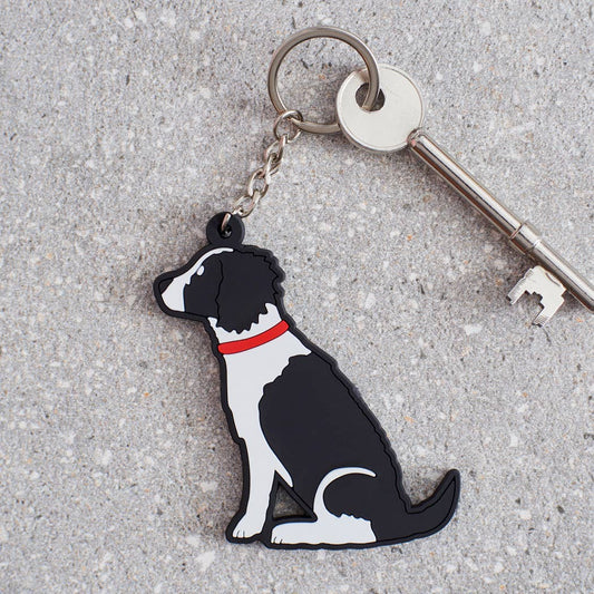 Springer Spaniel (Black & White) Keyring
