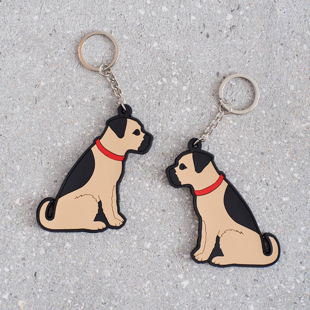 Border Terrier Keyring