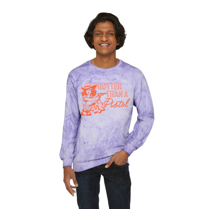 Hotter Than Graphic Color Blast Crewneck Sweatshirt