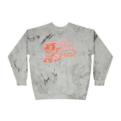 Hotter Than Graphic Color Blast Crewneck Sweatshirt