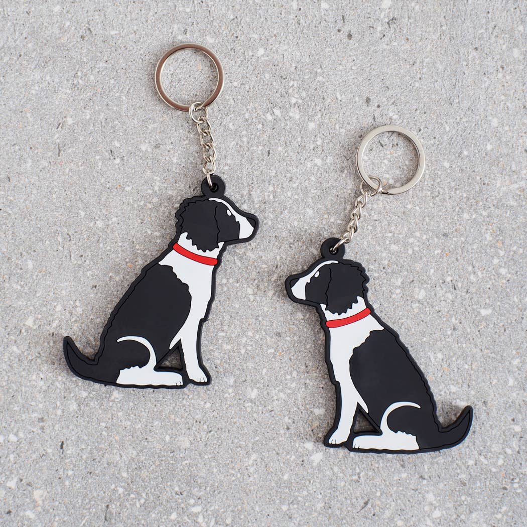 Springer Spaniel (Black & White) Keyring