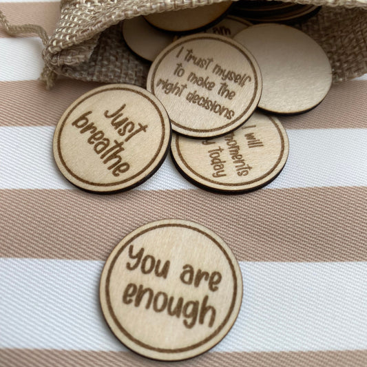 Wooden Affirmation Tokens