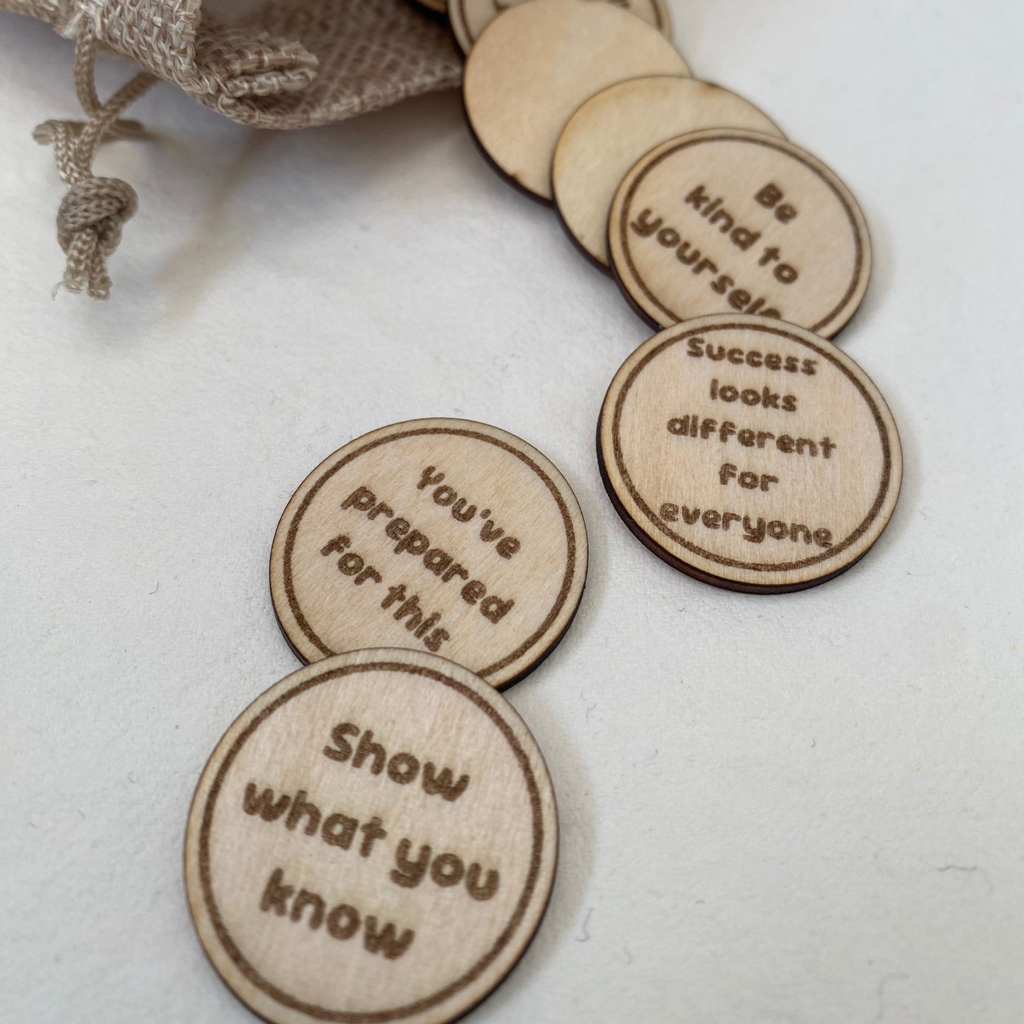 GCSE Encouragement Tokens – Positive Affirmation Tokens for Exams – Student Motivation Gift