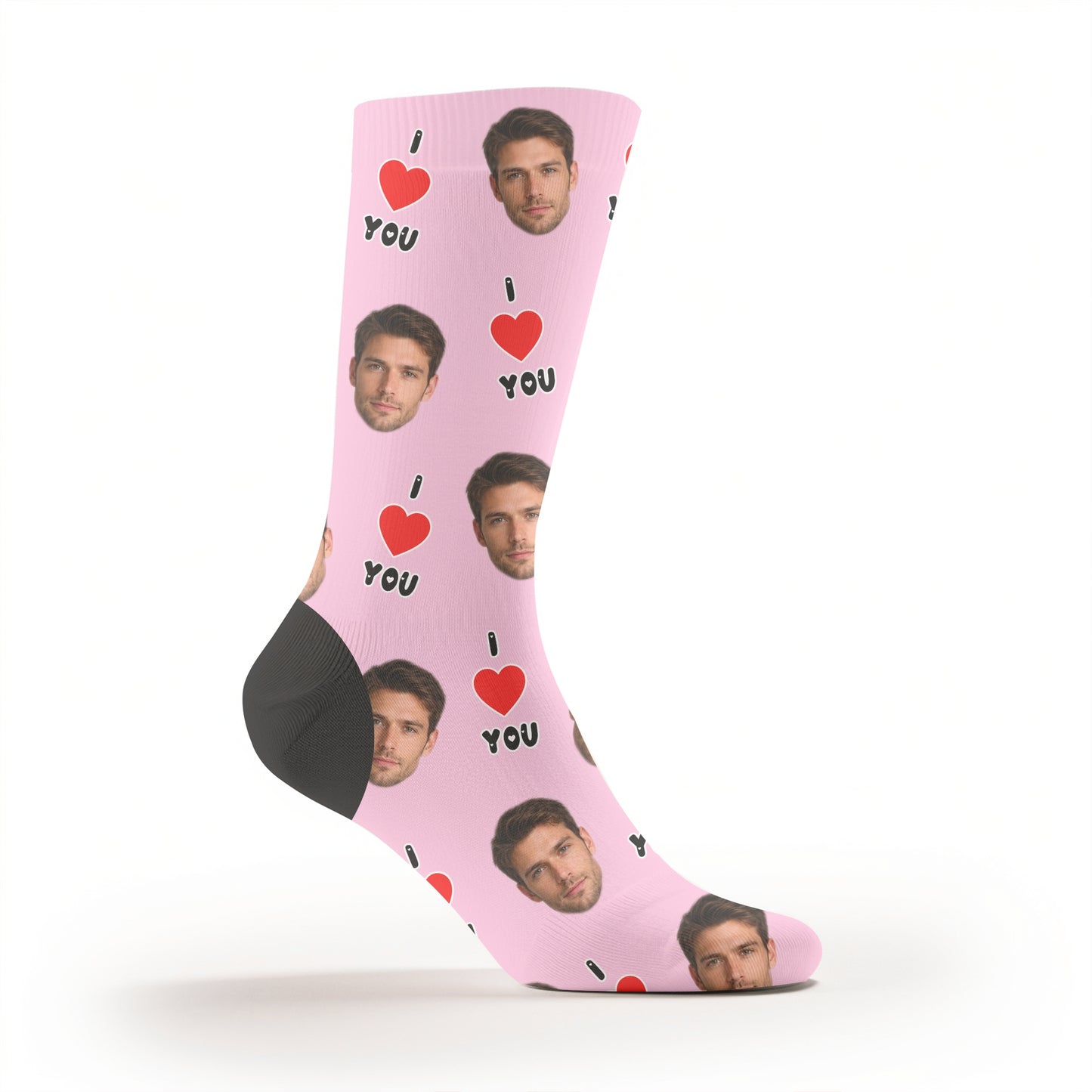 I Love You Custom Face Socks | Personalised Photo Socks Gift