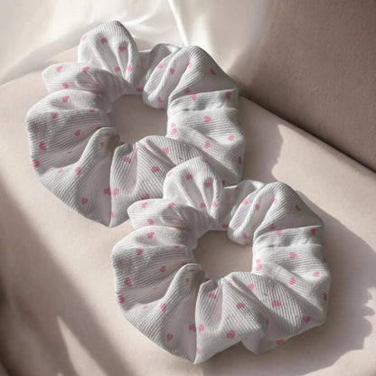 Heart Scrunchies