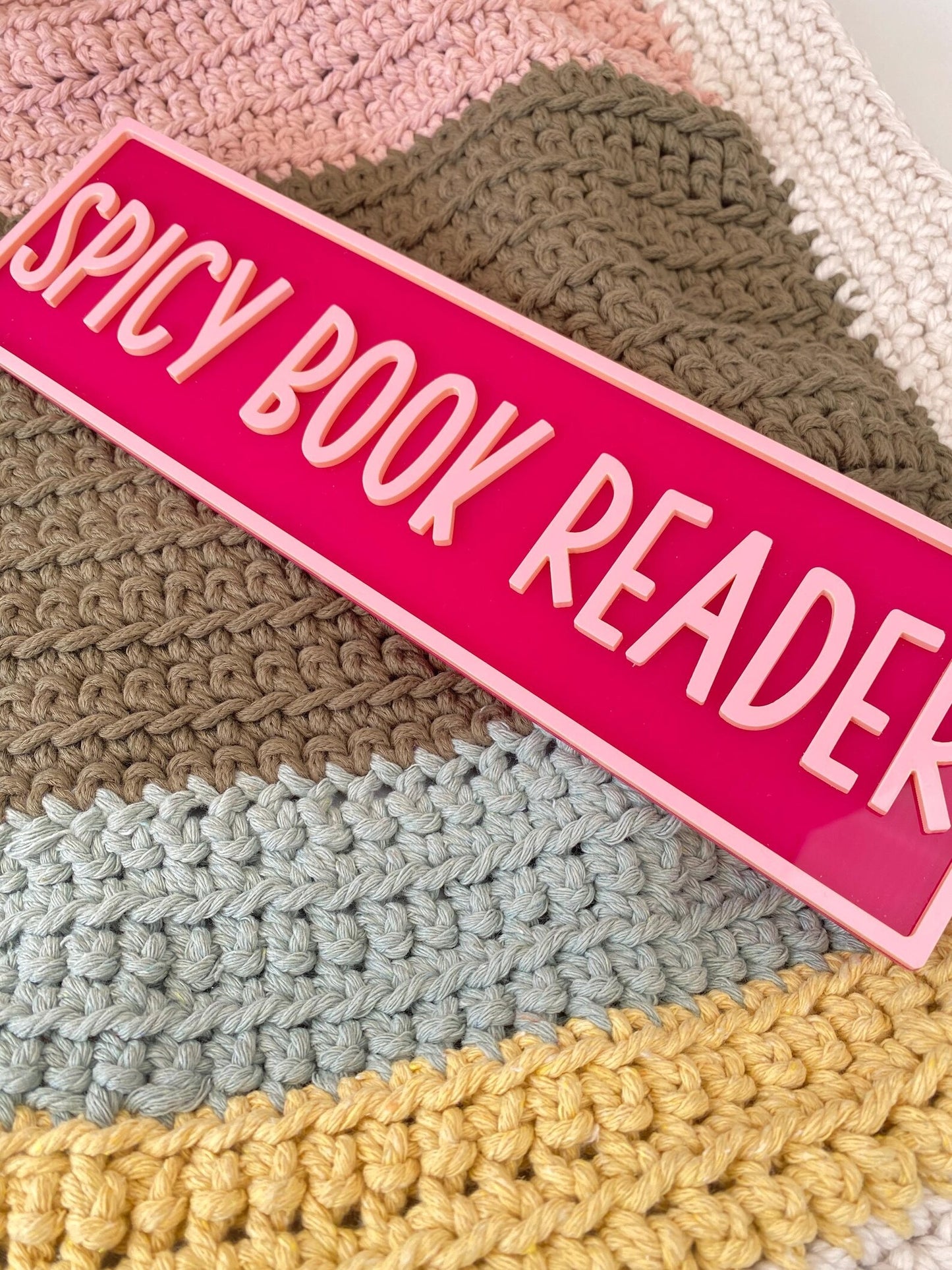 Spicy Book Reader Sign