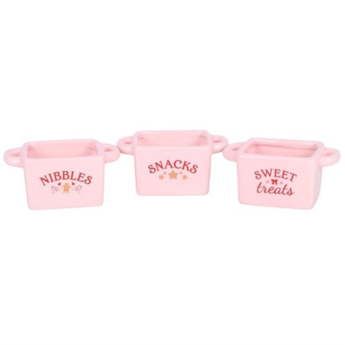 Set Of 3 Christmas Snack Bowls