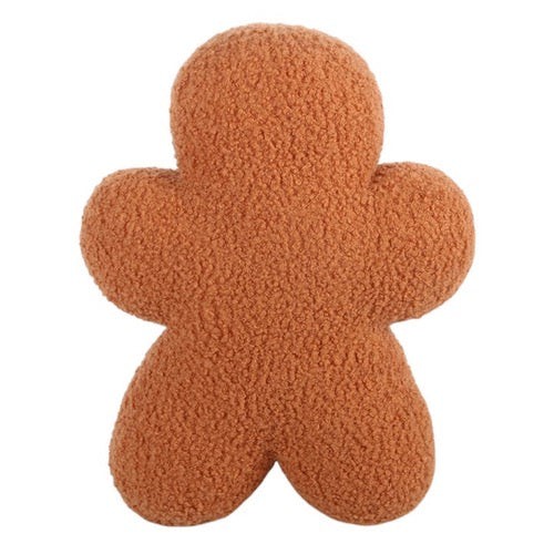Gingerbread Man Boucle Cushion