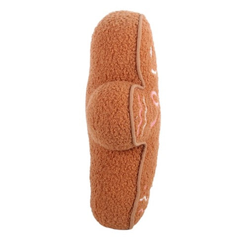 Gingerbread Man Boucle Cushion