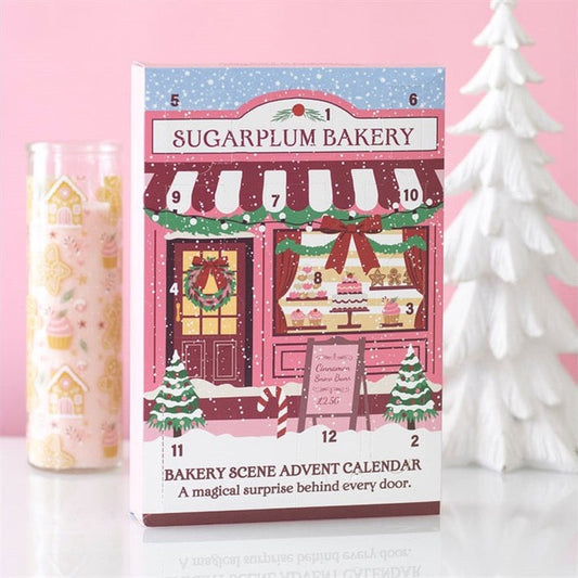 Sugarplum Bakery 12 Day Advent Calendar | Reusable Christmas Resin Miniature Decoration