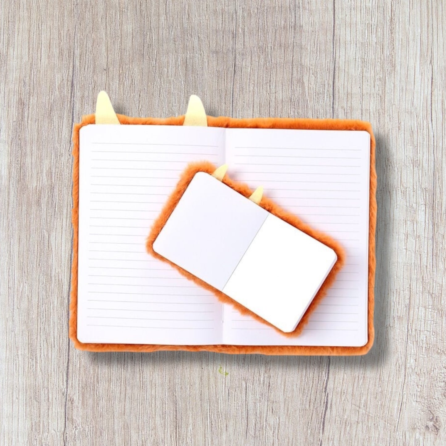 Plush Highland Cow A5 Notebook Set with Pouch & Mini Notebook