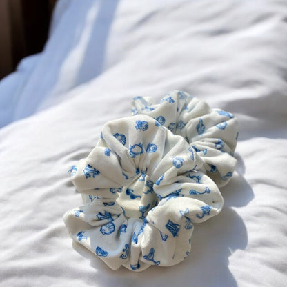 Coastal Print Scrunchies