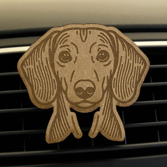 Wooden Dog Car Air Freshener