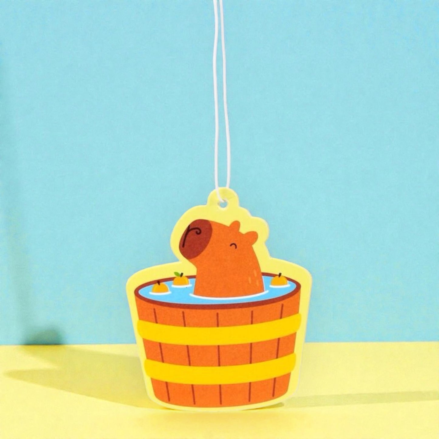 Capybara Car Air Freshener – Mandarin Scented