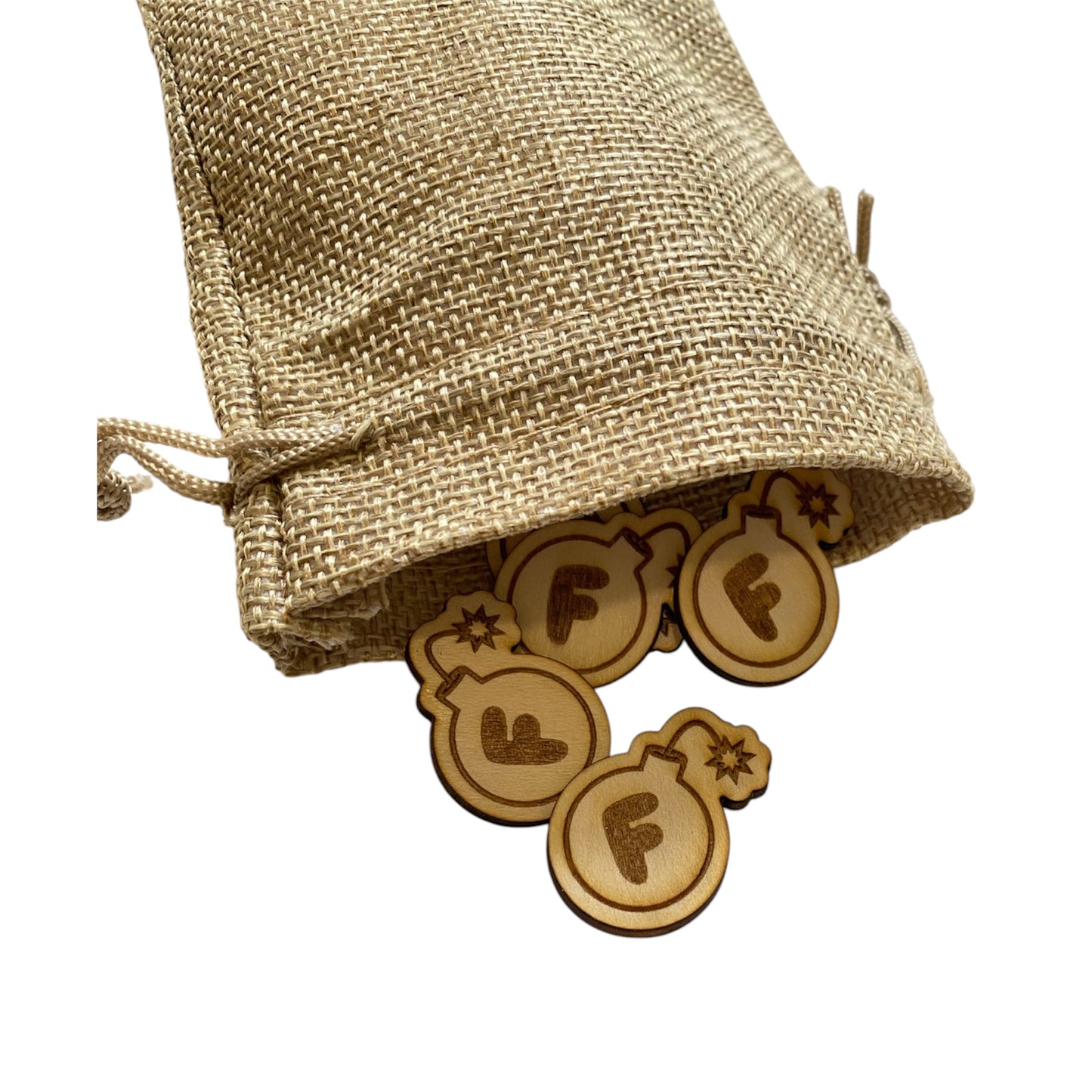 F-Bomb Wooden Tokens