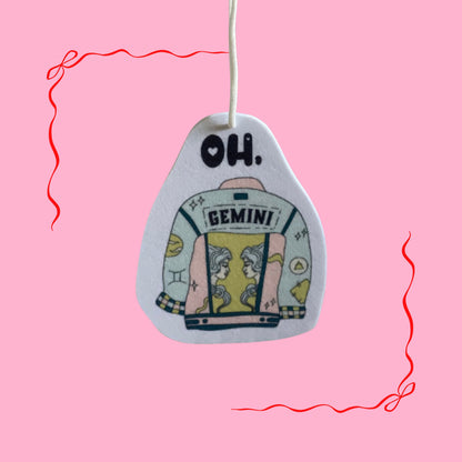 Oh, Gemini Car Freshie