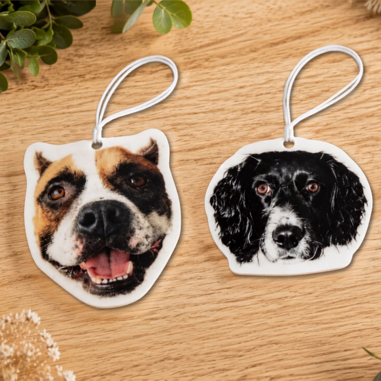 Custom Dog Car Air Freshener – Personalized Pet Photo Gift, Cute Dog Lover Car Accessory, Scented Air Freshie for Car or Home, Dog Freshener