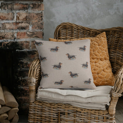 Dachshund Print Cushion